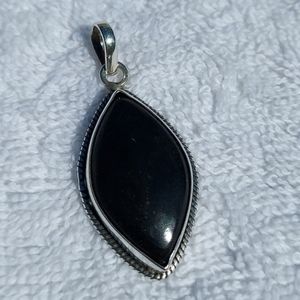 Large Black Tourmaline pendant